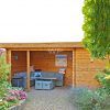 Summerhouse with flat roof