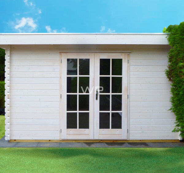 TIny garden shed with a flat roof